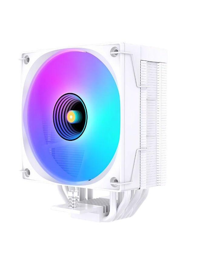 Spear Pc H600T PWM ARGB CPU Air Cooler Black – 6 Heat Pipes, Digital Temp & RPM Display, 120mm Fan, 230W TDP, Intel LGA 1851/1700 & AMD AM5 Compatible - Image 4